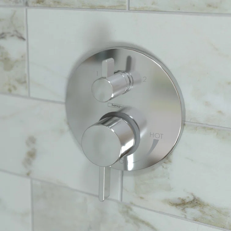Ecostat HG S Pressure Balance Diverter Faucet Trim with Lever Handle