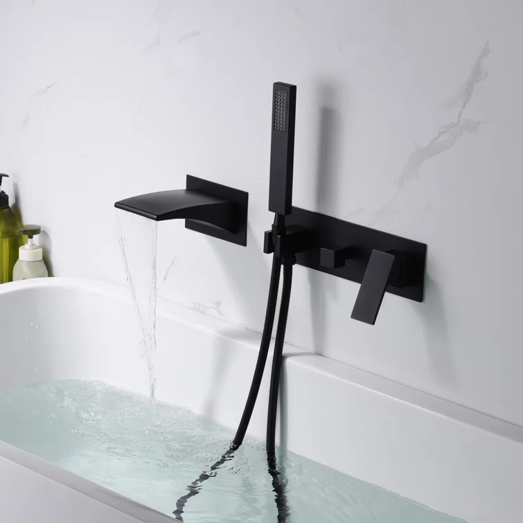 1 Handle Bathroom Waterfall Faucet with Diverter