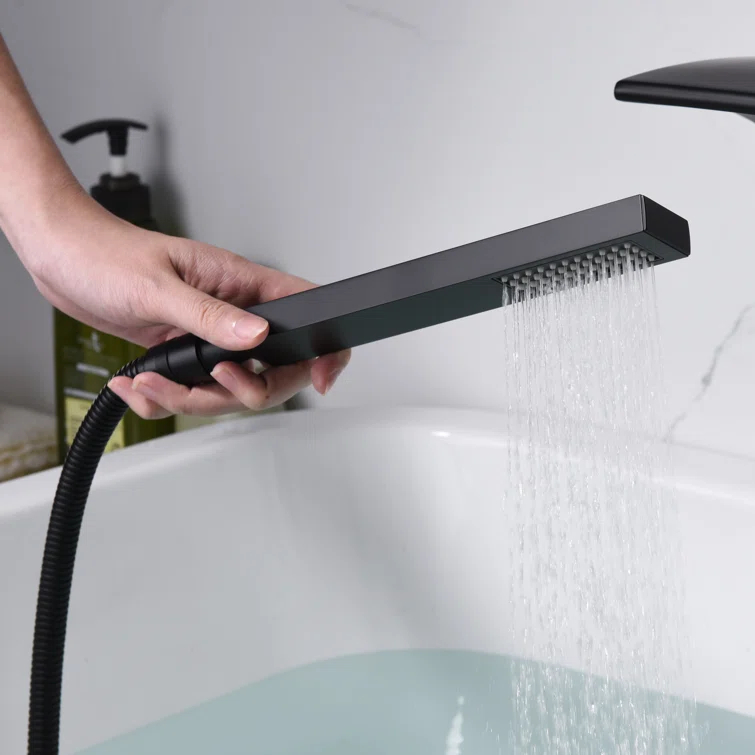 1 Handle Bathroom Waterfall Faucet with Diverter