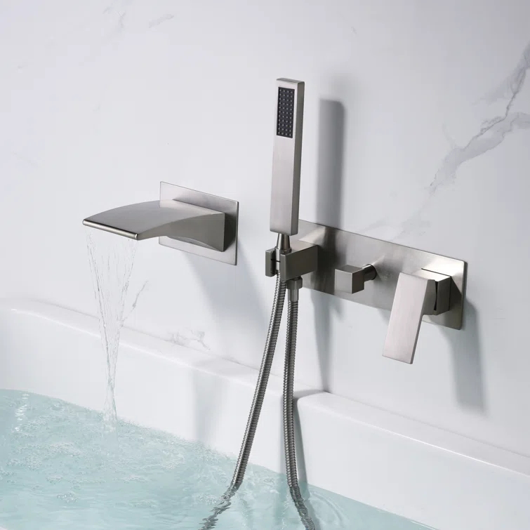 1 Handle Bathroom Waterfall Faucet with Diverter