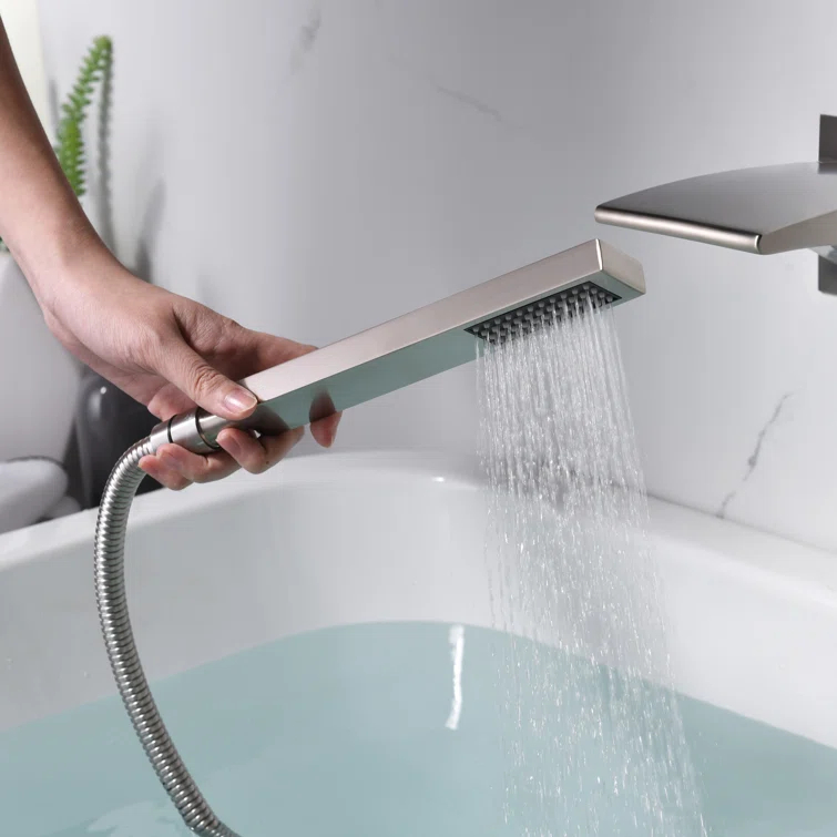 1 Handle Bathroom Waterfall Faucet with Diverter