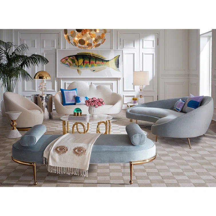 Jonathan Adler Ether Curved Sofa
