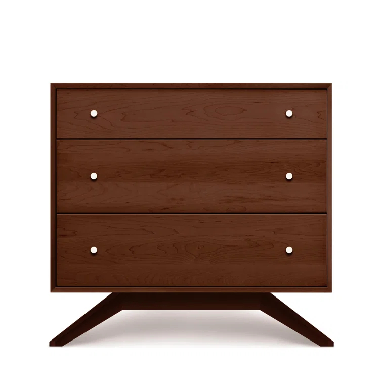 Astrid Solid Wood 33.5'' W 3 - Drawer Dresser