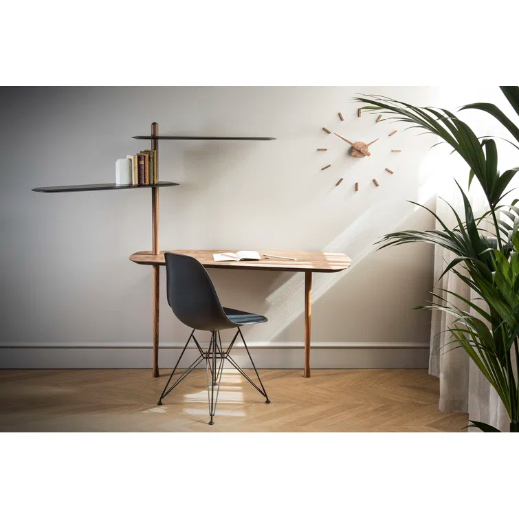 Unica Walnut Solid Wood Ladder Desk