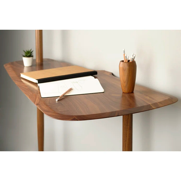 Unica Walnut Solid Wood Ladder Desk