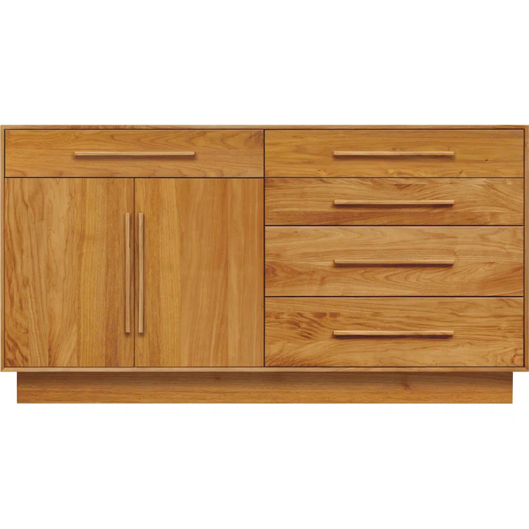 Moduluxe Solid Wood 32.63'' W 5 - Drawer Dresser