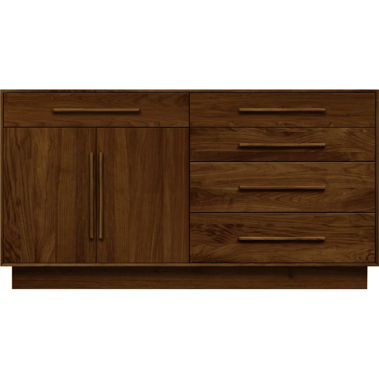 Moduluxe Solid Wood 32.63'' W 5 - Drawer Dresser