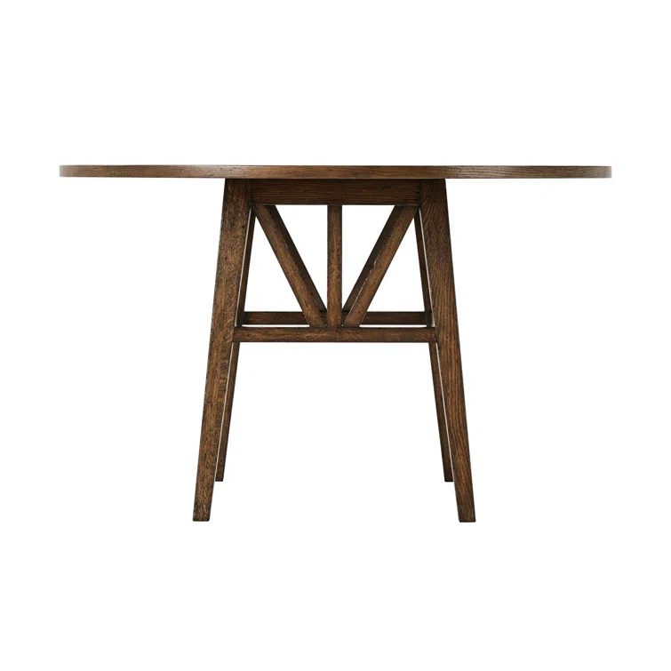 Nova Oak Round Solid Wood Base Dining Table