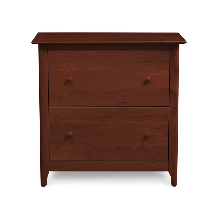 Sarah 32.5'' Wide 2 -Drawer Solid Wood File Cabinet