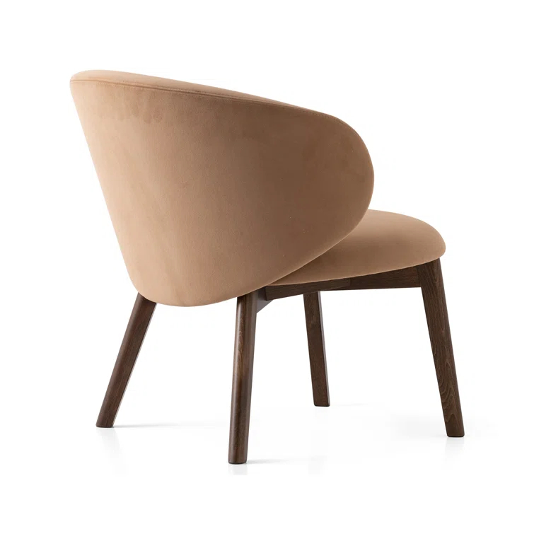 Tuka Upholstered Lounge Chair with Wooden Frame
