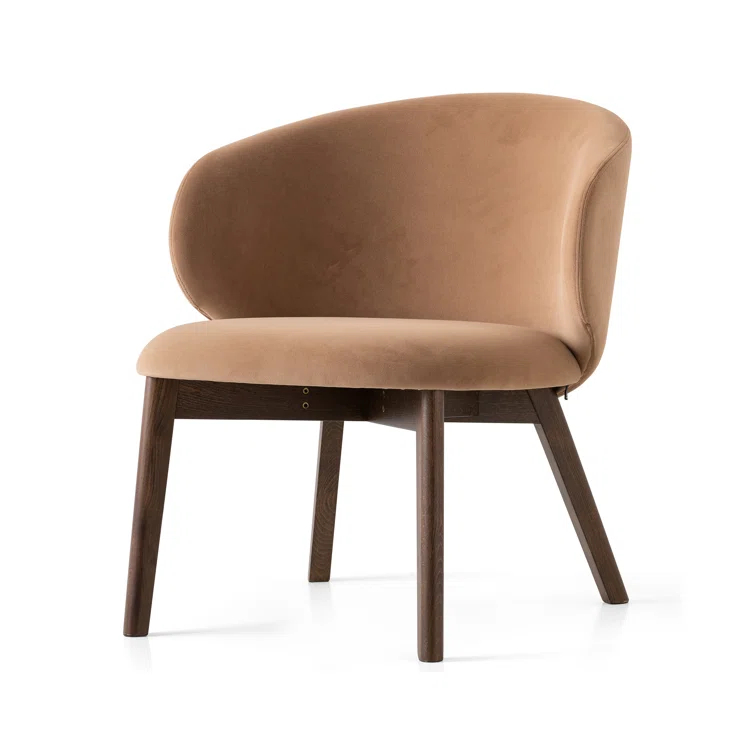Tuka Upholstered Lounge Chair with Wooden Frame
