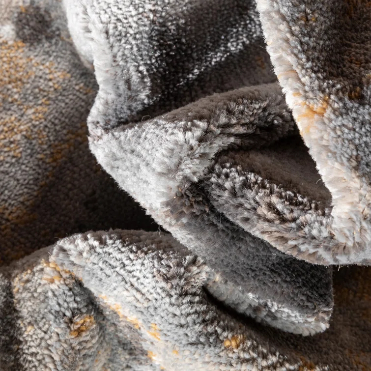 Verity Lilith Modern Abstract Gray Rug