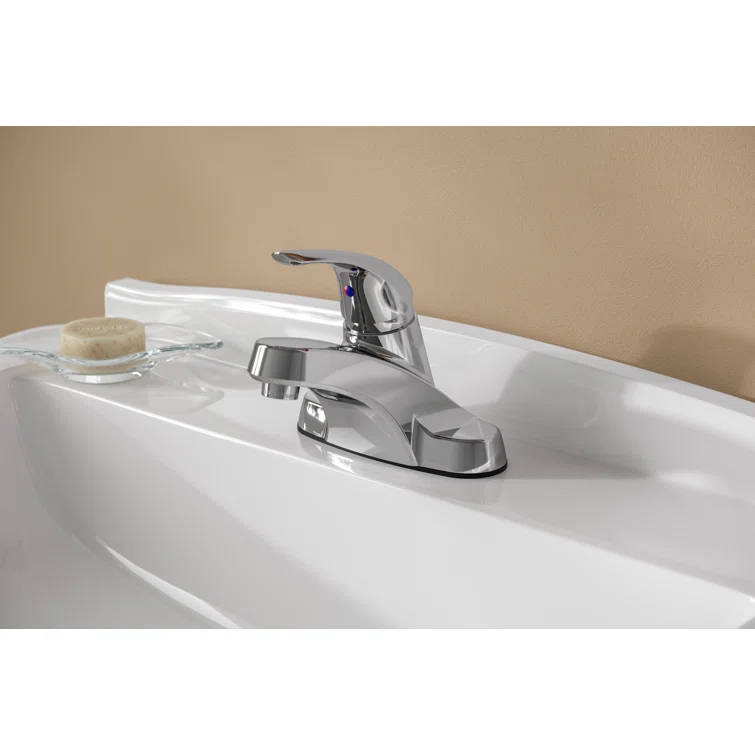 Single Hole Bathroom Faucet with Drain Assembly