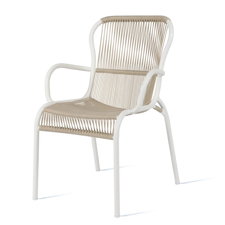 Alsop Indoor / Outdoor Dining Chair - Beige/Stone White