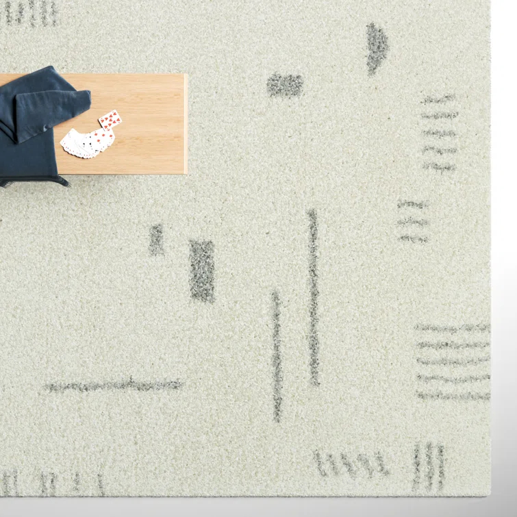 Morin Geometric Shag Area Rug