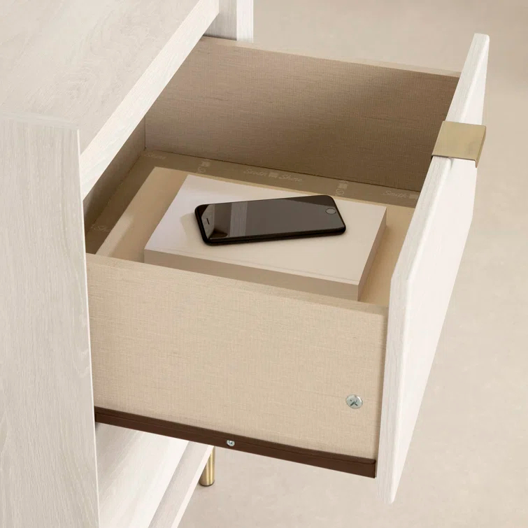 Hype 2 Drawer End Table with Storage