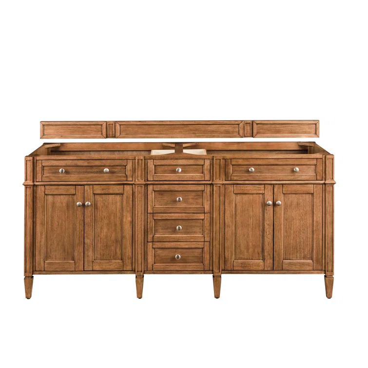 James Martin Vanities 650-V72 Brittany 72" Double Basin Poplar Wood Vanity Cabinet Only -
