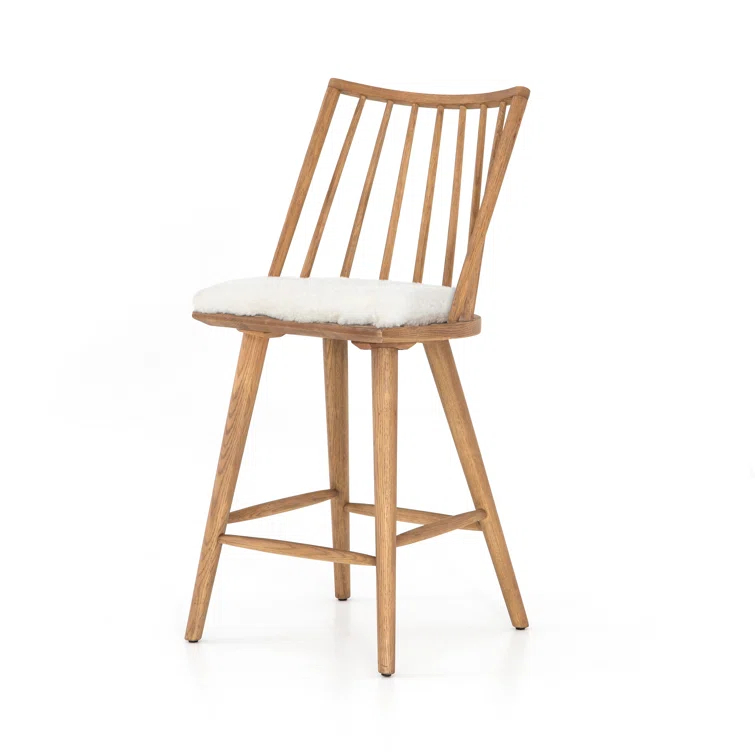 Lewis Solid Wood 24" Counter Stool