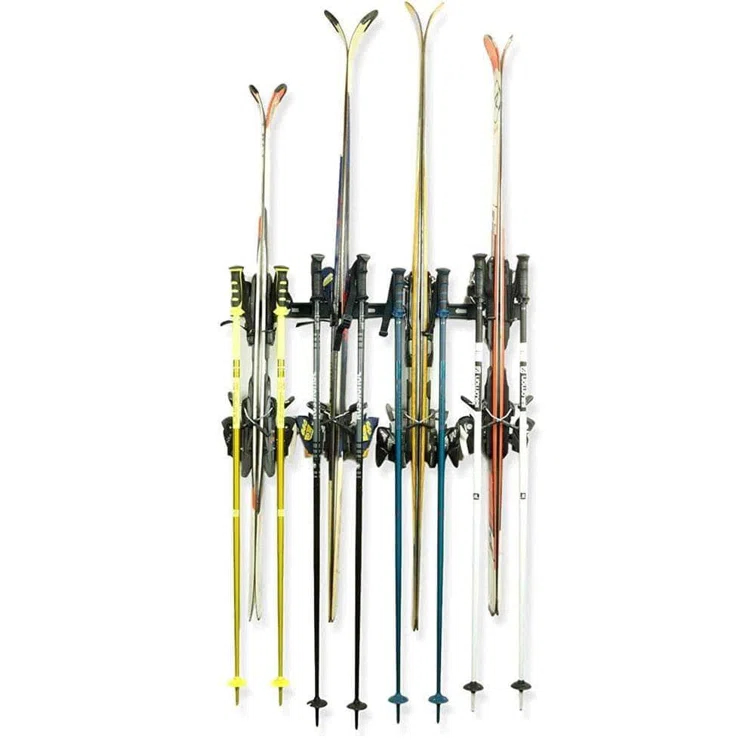 Cropper Steel Wall Mounted Adjustable Multi-Use Ski/Snowboard Rack