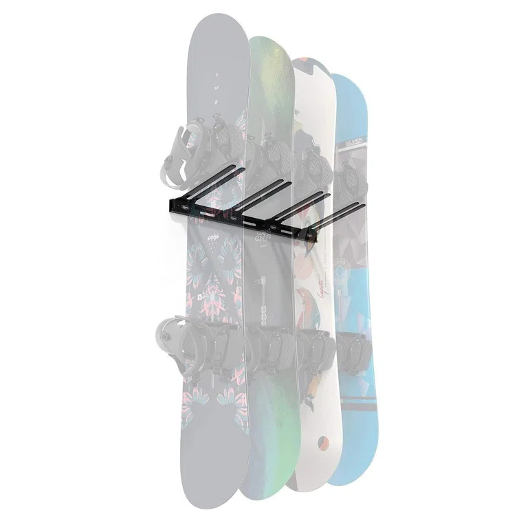Crymble Steel Wall Mounted Adjustable Multi-Use Ski/Snowboard Rack