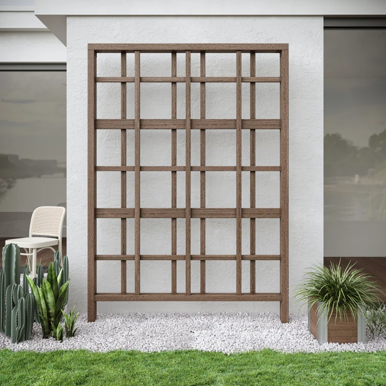 Vita 84'' H x 60'' W Vinyl Lattice Panel Trellis