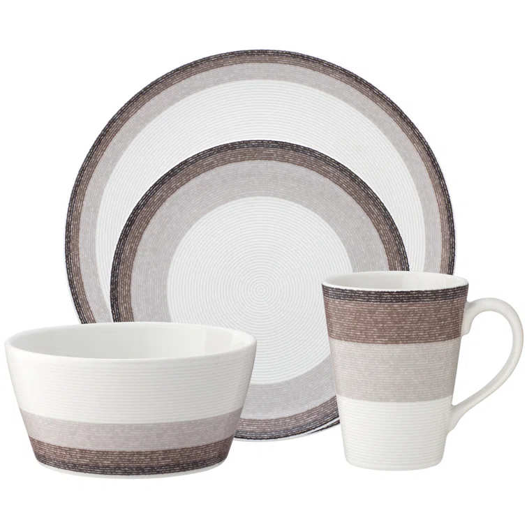Noritake Colorscapes Layers Coupe 4-Piece Place Setting, Service for 1
