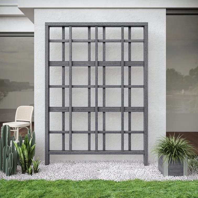 Vita 84'' H x 60'' W Vinyl Lattice Panel Trellis