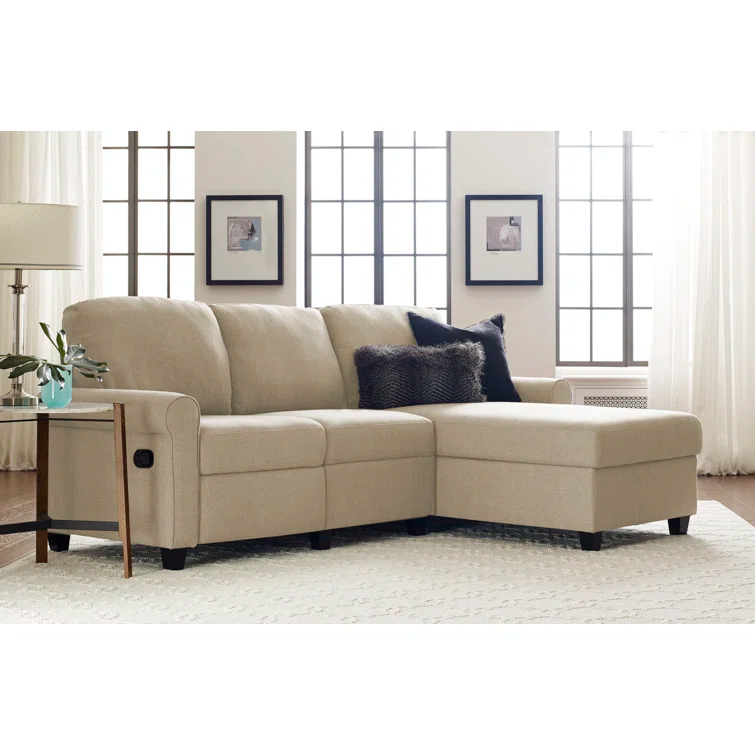 Serta Copenhagen Reclining Sectional Sofa with Storage Chaise