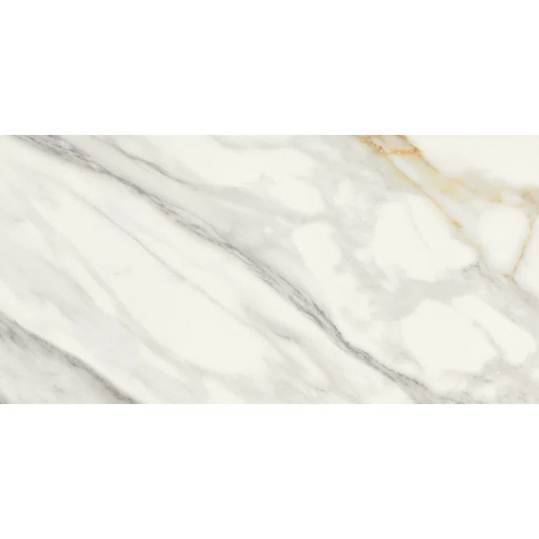Bond Tile 12" x 24" Polished Marble Look Porcelain Floor and Wall Tile
