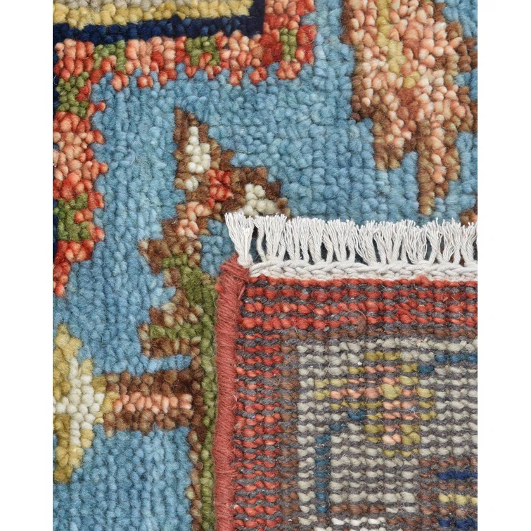 Handmade Geometric Wool 8' x 10' Rectangular Rug