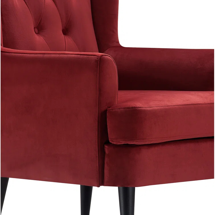 Elle Decor Celeste Tufted Velvet Accent Chair