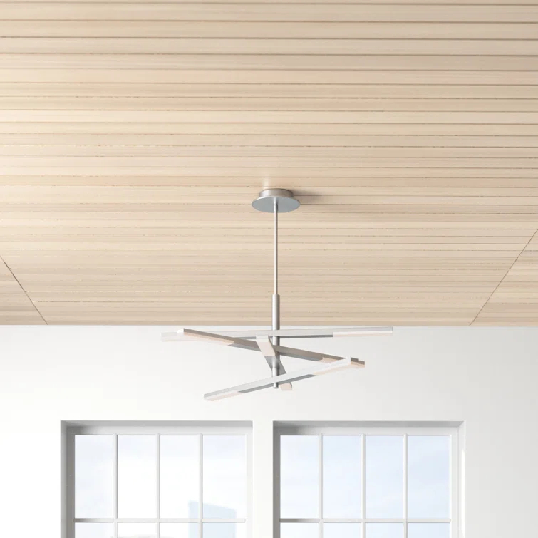Erik 8 Light Metal Dimmable LED Sputnik Chandelier