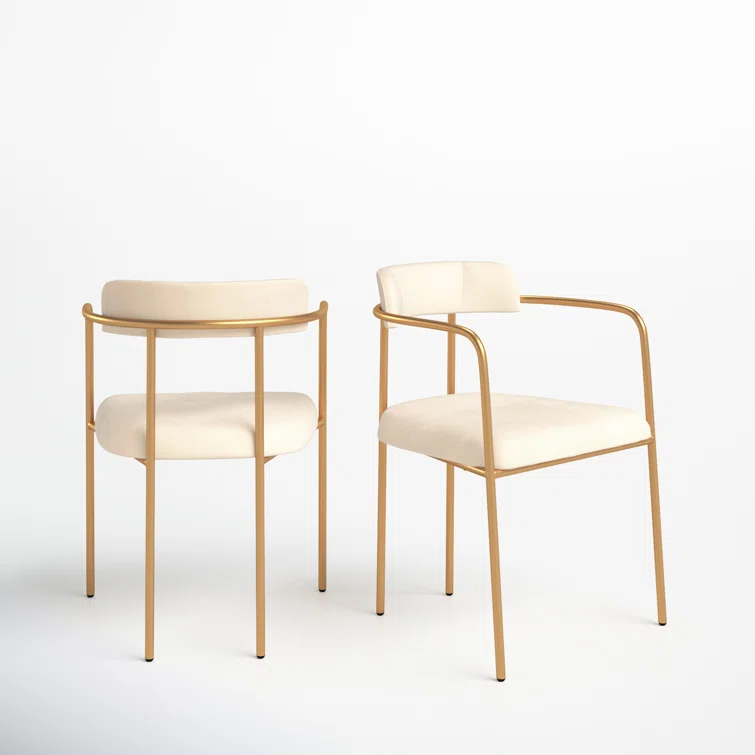 Lenna Upholstered Dining Arm Chair