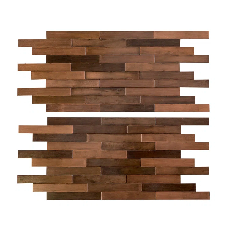 Aspect Peel & Stick Distressed Mini Metal 15 sq ft Kit