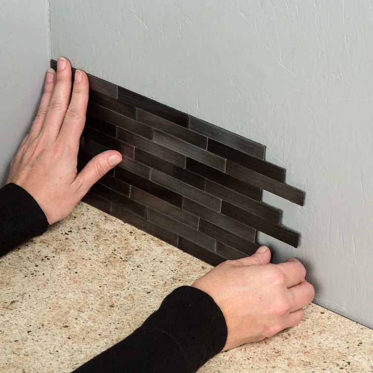 Aspect Peel & Stick Distressed Mini Metal 15 sq ft Kit