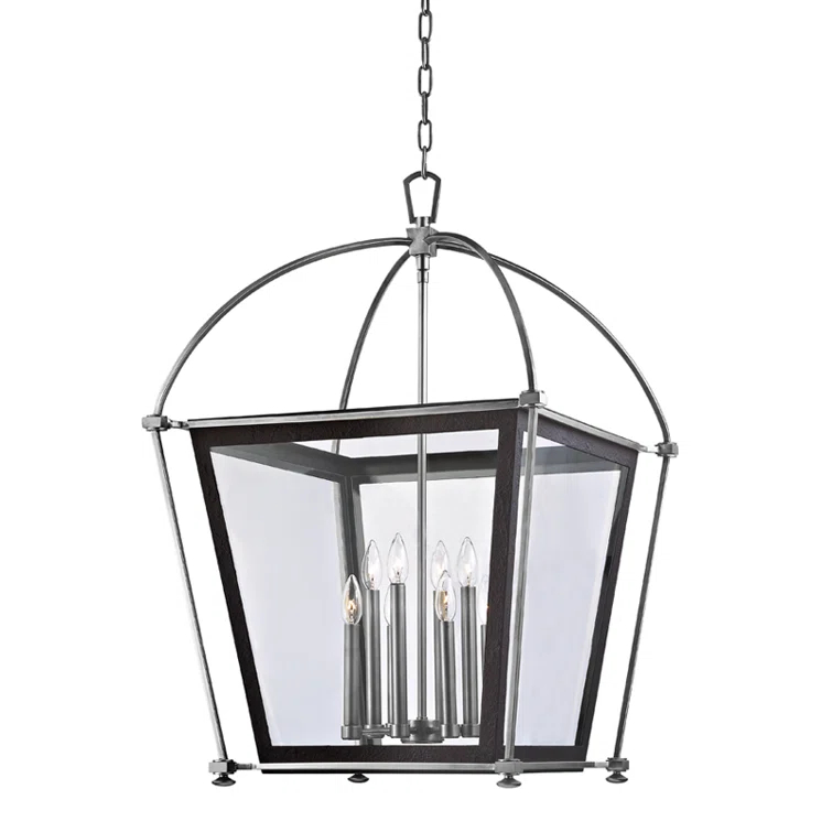 Hollis 4 - Light Dimmable Lantern Geometric Chandelier