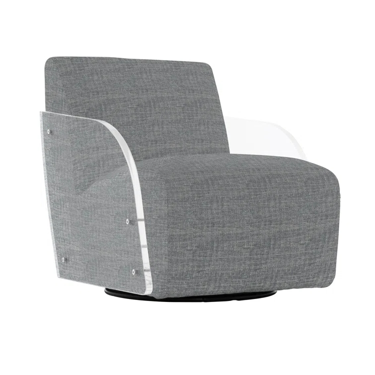 Perla Upholstered Swivel Armchair