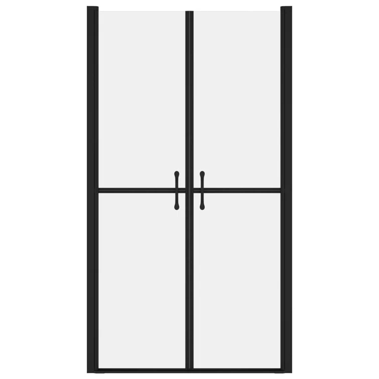 33.9'' - W x 74.8'' H Double Sliding Door Framed Shower Door with