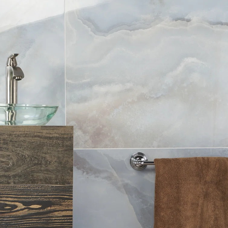 24" x 47" Porcelain Marble Look Wall & Floor Tile (15.49 Sq. Ft. / case)