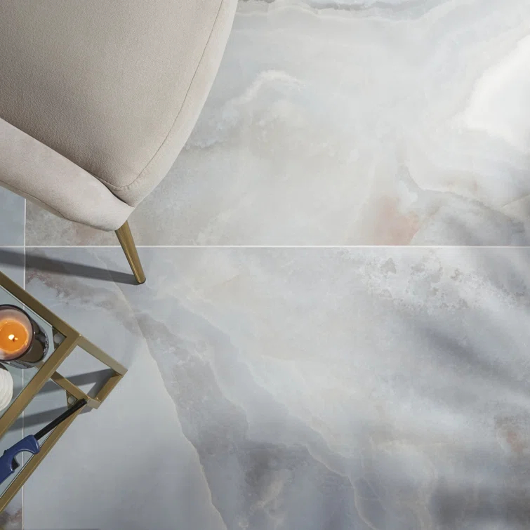 24" x 47" Porcelain Marble Look Wall & Floor Tile (15.49 Sq. Ft. / case)