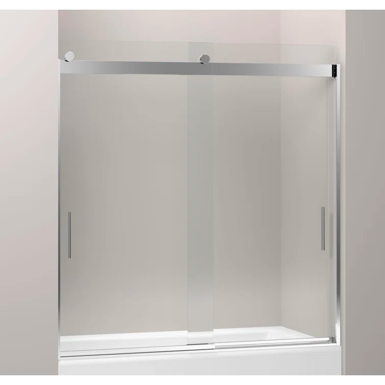 Levity 59.62" x 62" Bypass Bath Door with CleanCoat® Technology