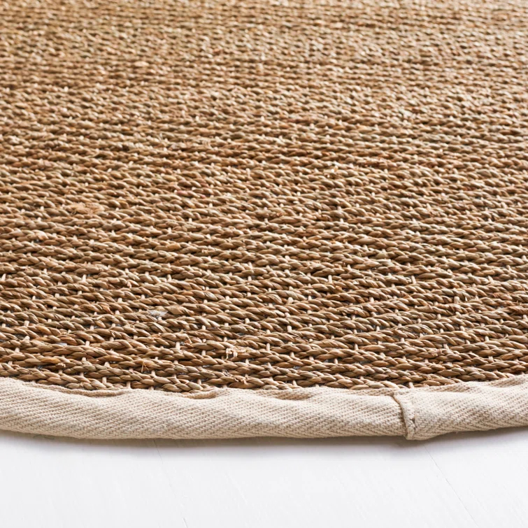 Deschamps Natural Fiber Seagrass Solid Color Rug