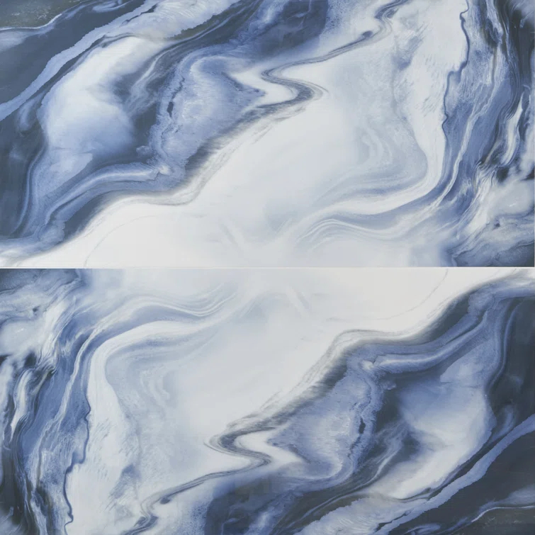 Savannah 23.62 in. x 47.24. in Polished Porcelain Marble Look Floor & Wall Tile (15.49 Sq. Ft./Case)