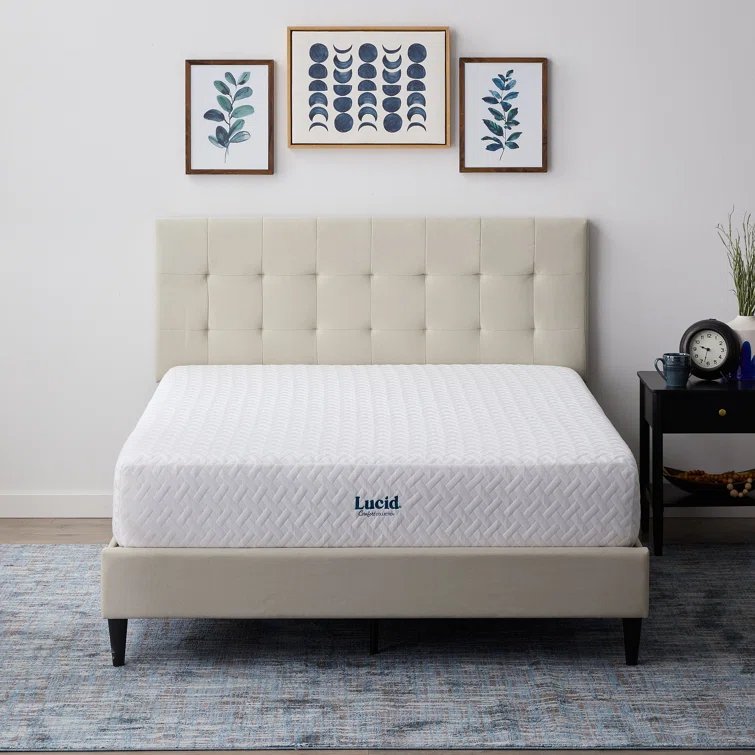 LUCID Medium Cooling Gel infused Memory Foam Mattress