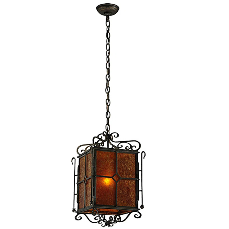 Standford 1 - Light Black Hills Gold Lantern Pendant