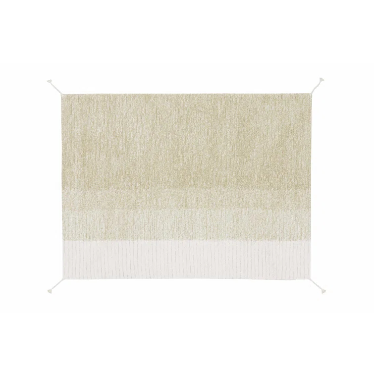 Gelato Green Handmade Wool Reversible Rectangular Rug 2'7" x 7'6"