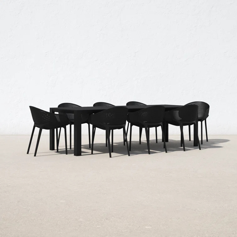 Farrah 102'' Rectangular 8 - Person Outdoor Dining Set
