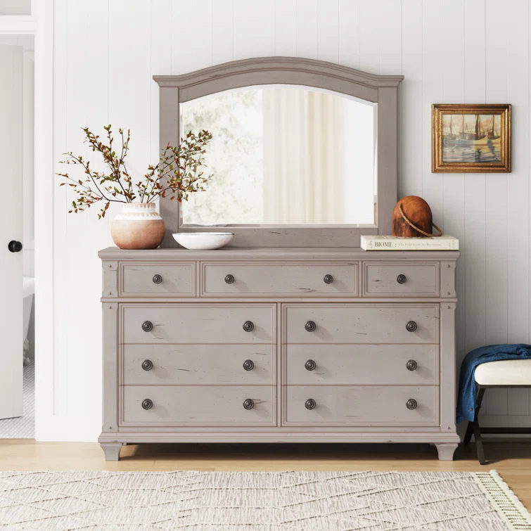 Stratton 9-Drawer Dresser and Mirror