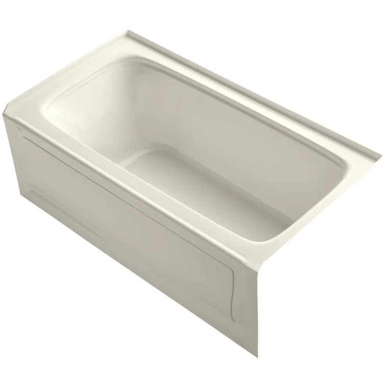 Bancroft® 60" x 32" Alcove Soaking Acrylic Bathtub