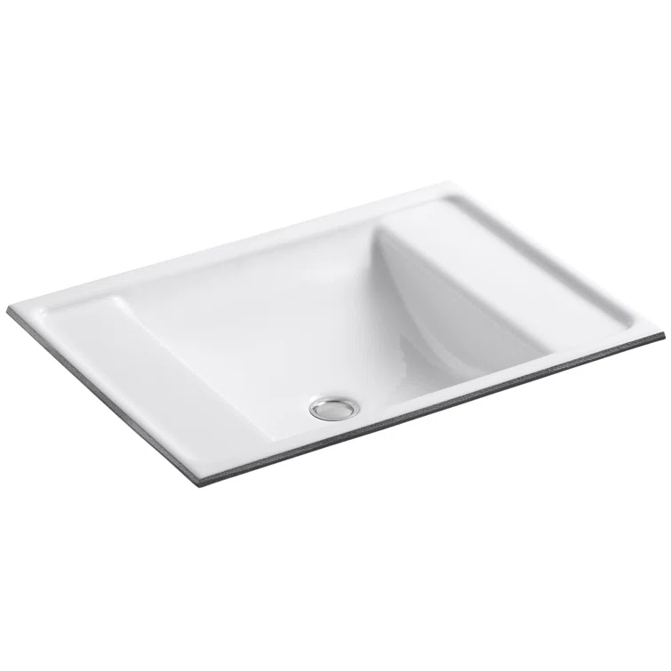 Alteo Metal Rectangular Undermount Bathroom Sink with Overflow